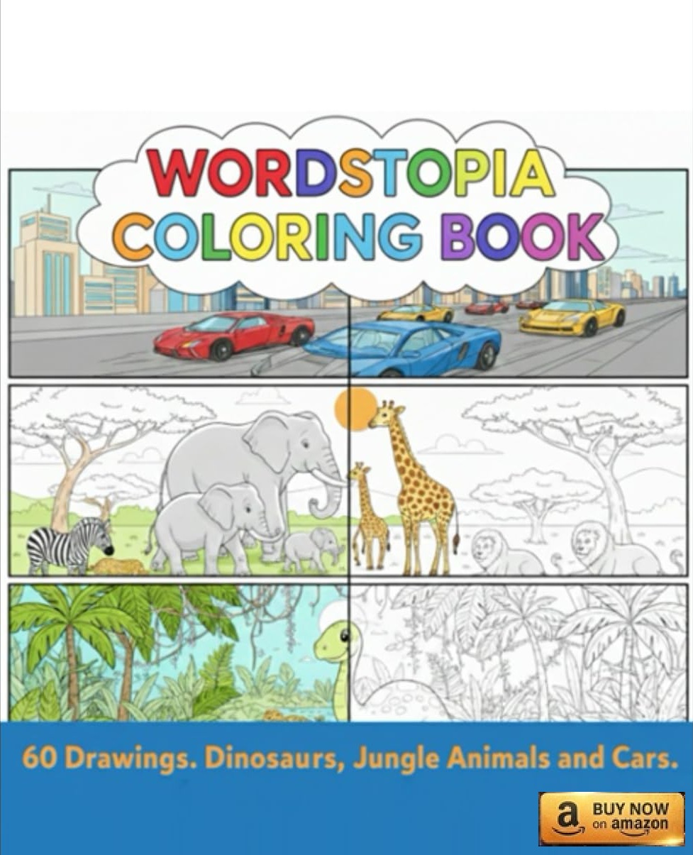 Wordstopia Coloring Book